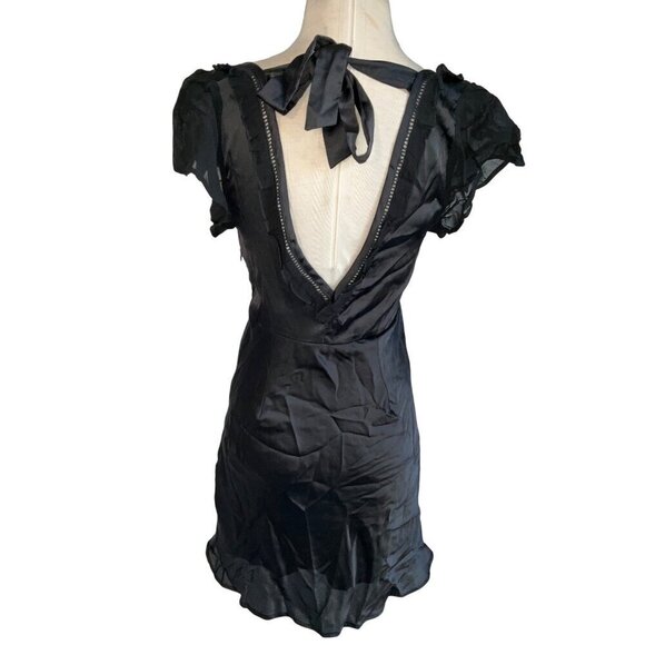 Free People x Revolve Violet Visions Slip Mini Dress in Black Combor 2 New Women - Picture 6 of 12